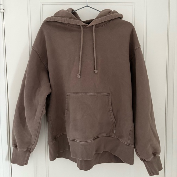 Aritzia TNA Taupe Boyfriend Hoodie - Picture 3 of 7